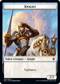 Knight // Food (16) Double-sided Token [Throne of Eldraine Tokens] | Event Horizon Hobbies CA