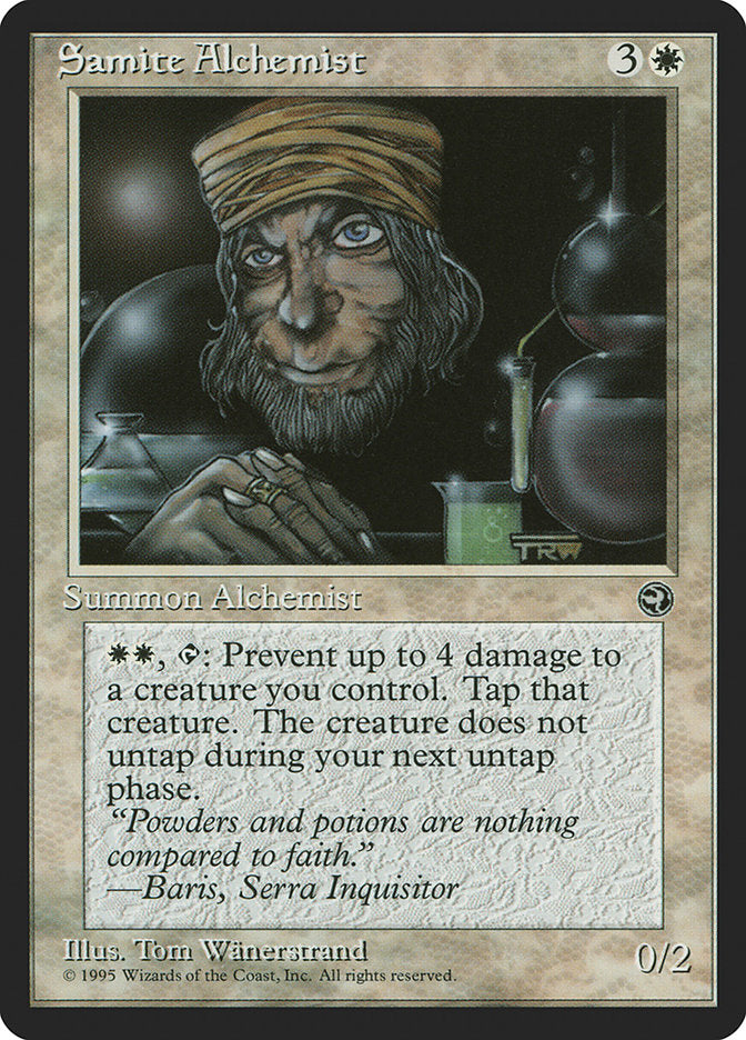 Samite Alchemist (Baris Flavor Text) [Homelands] | Event Horizon Hobbies CA