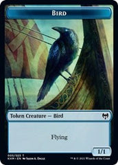 Bird (005) // Soldier Double-sided Token [Kaldheim Commander Tokens] | Event Horizon Hobbies CA