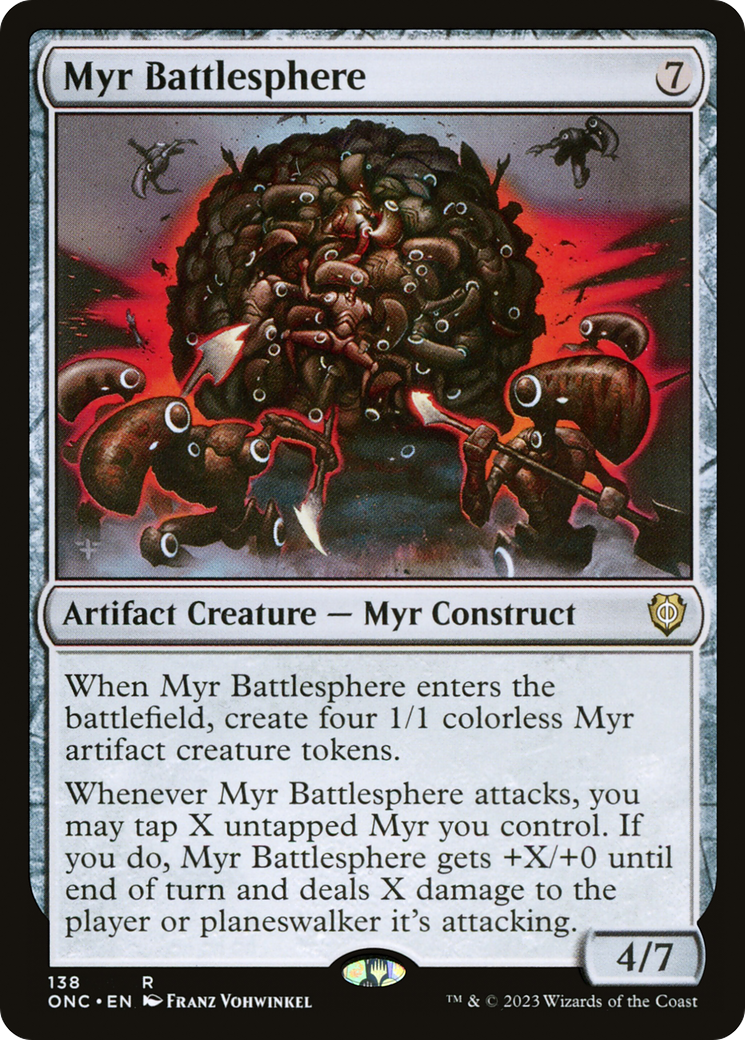Myr Battlesphere [Phyrexia: All Will Be One Commander] | Event Horizon Hobbies CA