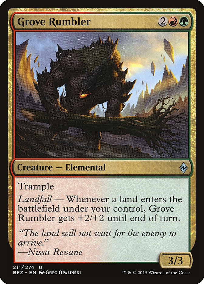 Grove Rumbler [Battle for Zendikar] | Event Horizon Hobbies CA