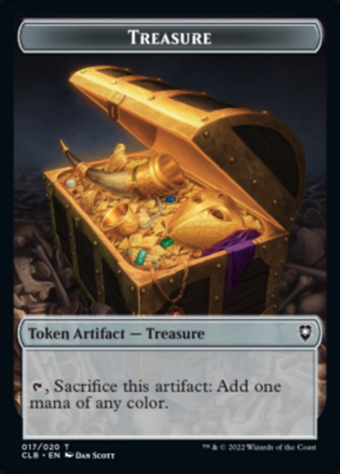 Treasure // Saproling Double-sided Token [Commander Legends: Battle for Baldur's Gate Tokens] | Event Horizon Hobbies CA