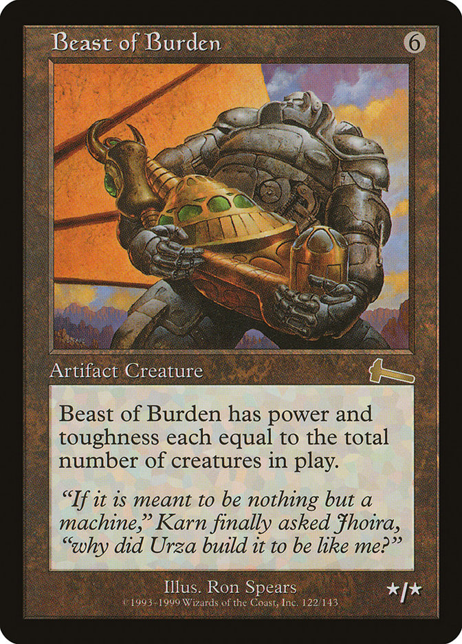 Beast of Burden [Urza's Legacy] | Event Horizon Hobbies CA