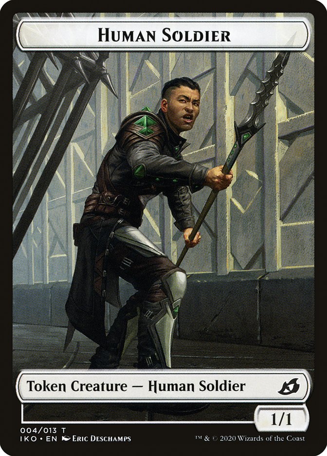 Human Soldier (004/013) [Ikoria: Lair of Behemoths Tokens] | Event Horizon Hobbies CA