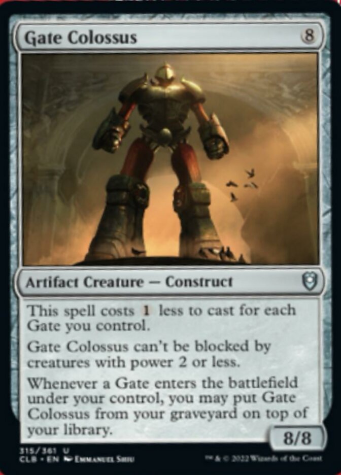 Gate Colossus [Commander Legends: Battle for Baldur's Gate] | Event Horizon Hobbies CA