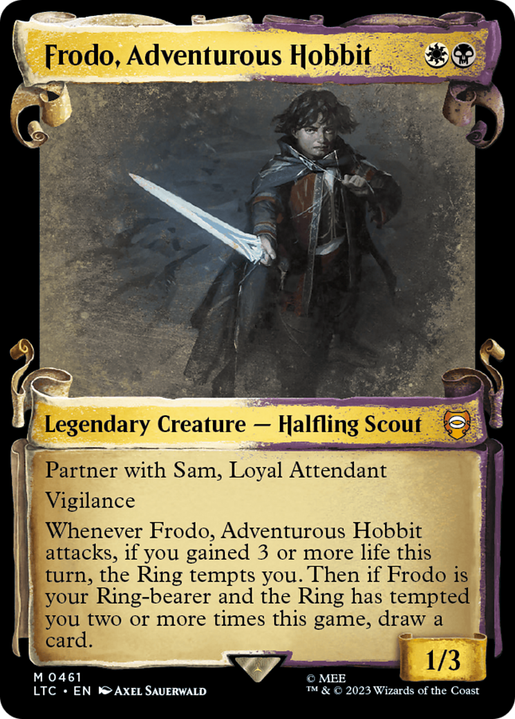 Frodo, Adventurous Hobbit [The Lord of the Rings: Tales of Middle-Earth Commander Showcase Scrolls] | Event Horizon Hobbies CA