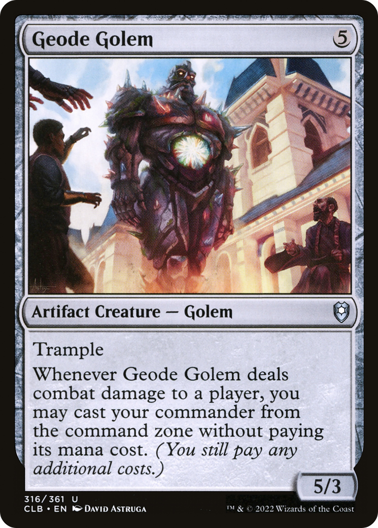 Geode Golem [Commander Legends: Battle for Baldur's Gate] | Event Horizon Hobbies CA