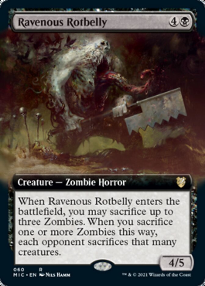Ravenous Rotbelly (Extended) [Innistrad: Midnight Hunt Commander] | Event Horizon Hobbies CA
