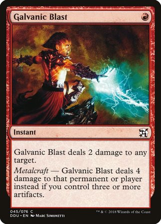 Galvanic Blast [Duel Decks: Elves vs. Inventors] | Event Horizon Hobbies CA
