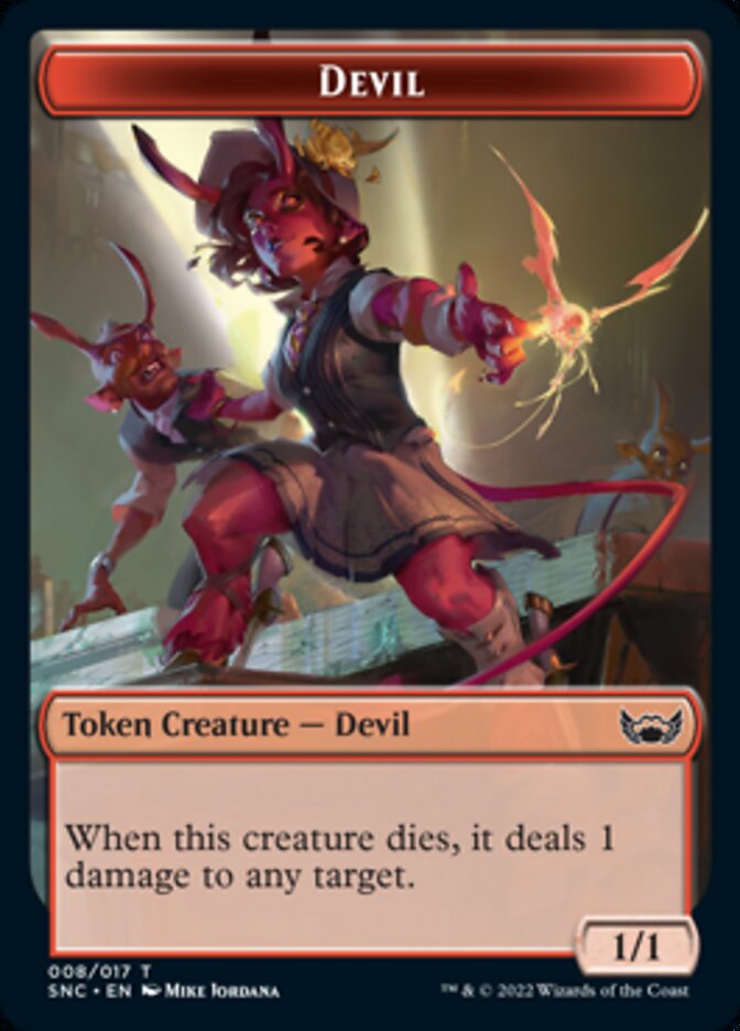 Devil // Rogue Double-sided Token [Streets of New Capenna Tokens] | Event Horizon Hobbies CA