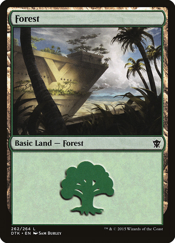 Forest (262) [Dragons of Tarkir] | Event Horizon Hobbies CA