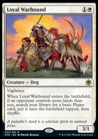 Loyal Warhound (Promo Pack) [Dungeons & Dragons: Adventures in the Forgotten Realms Promos] | Event Horizon Hobbies CA