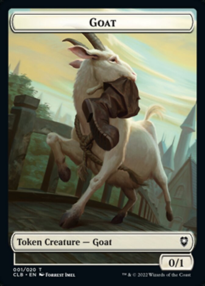 Treasure // Goat Double-sided Token [Commander Legends: Battle for Baldur's Gate Tokens] | Event Horizon Hobbies CA