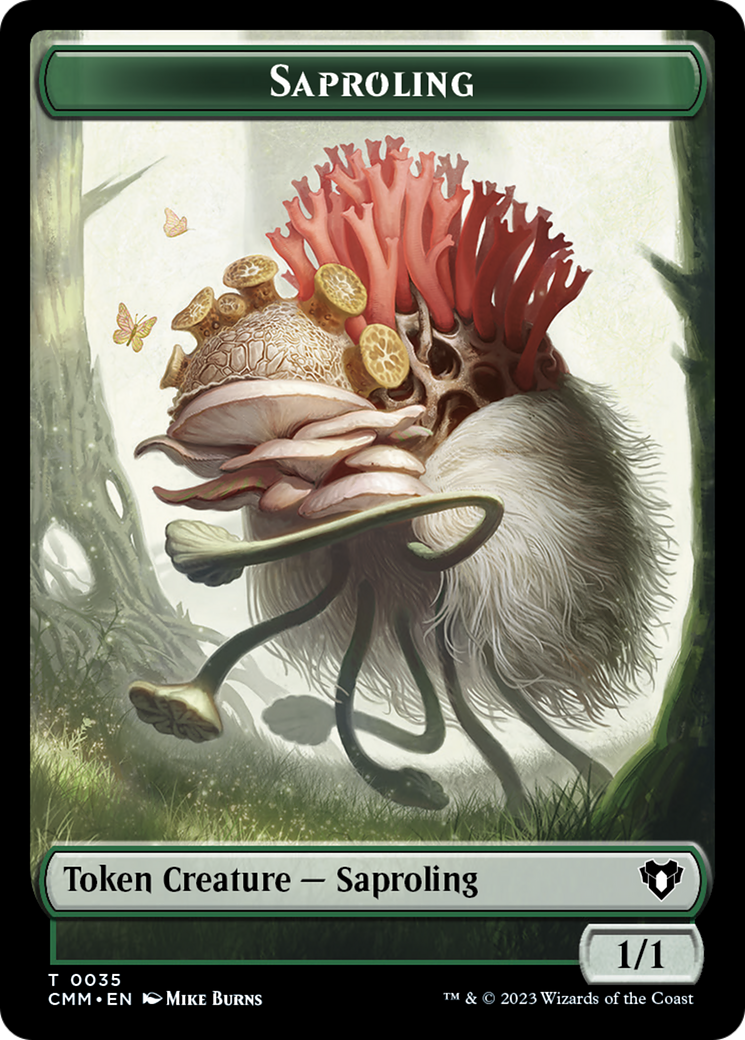 Saproling // Satyr Double-Sided Token [Commander Masters Tokens] | Event Horizon Hobbies CA