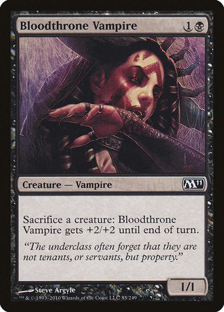 Bloodthrone Vampire [Magic 2011] | Event Horizon Hobbies CA