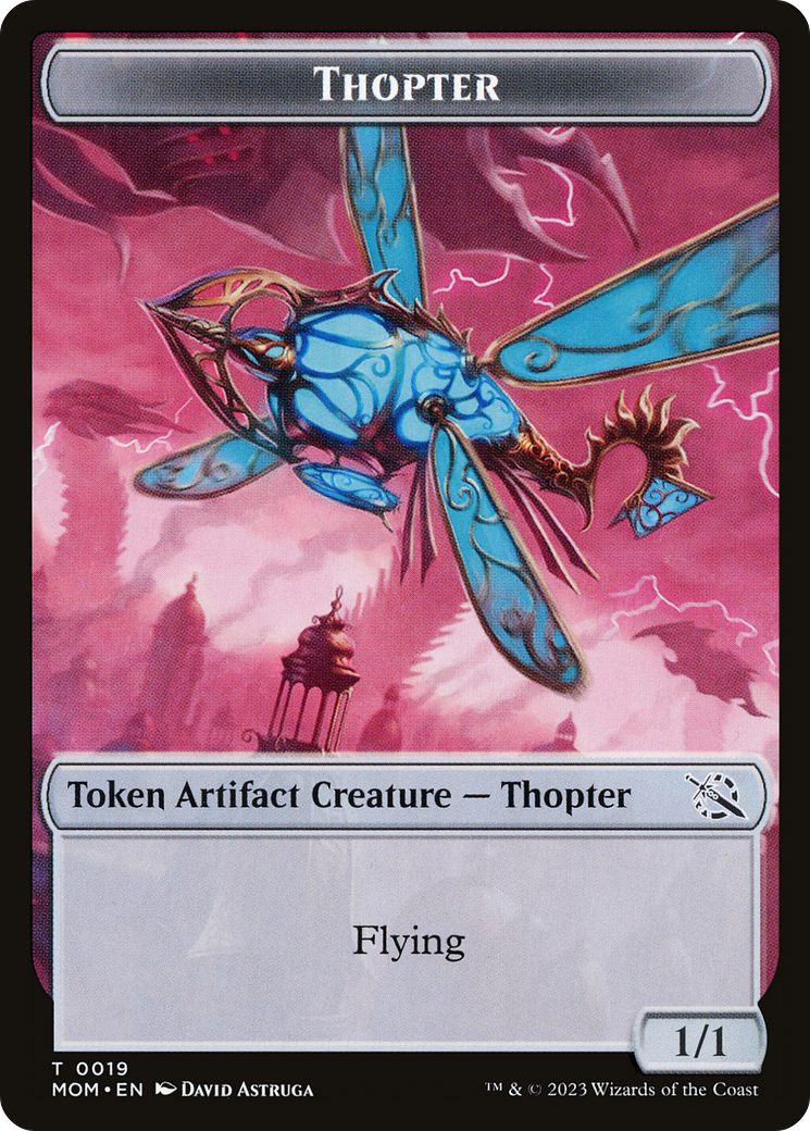 Thopter // Knight (10) Double-Sided Token [March of the Machine Tokens] | Event Horizon Hobbies CA