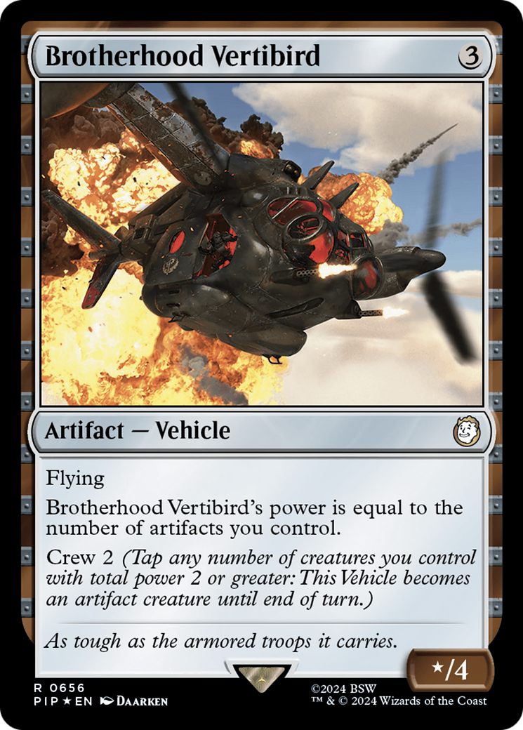 Brotherhood Vertibird (Surge Foil) [Fallout] | Event Horizon Hobbies CA