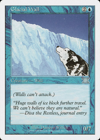 Glacial Wall [Classic Sixth Edition] | Event Horizon Hobbies CA