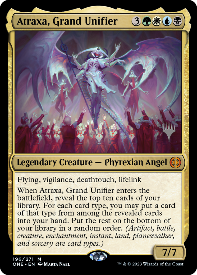 Atraxa, Grand Unifier (Promo Pack) [Phyrexia: All Will Be One Promos] | Event Horizon Hobbies CA