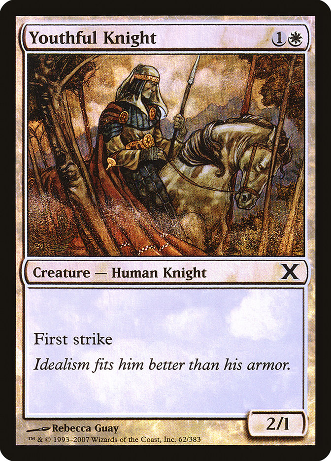 Youthful Knight (Premium Foil) [Tenth Edition] | Event Horizon Hobbies CA