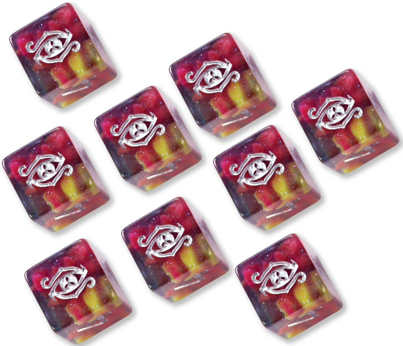 Dice - Infinite Black - Elder Dice (D6s)