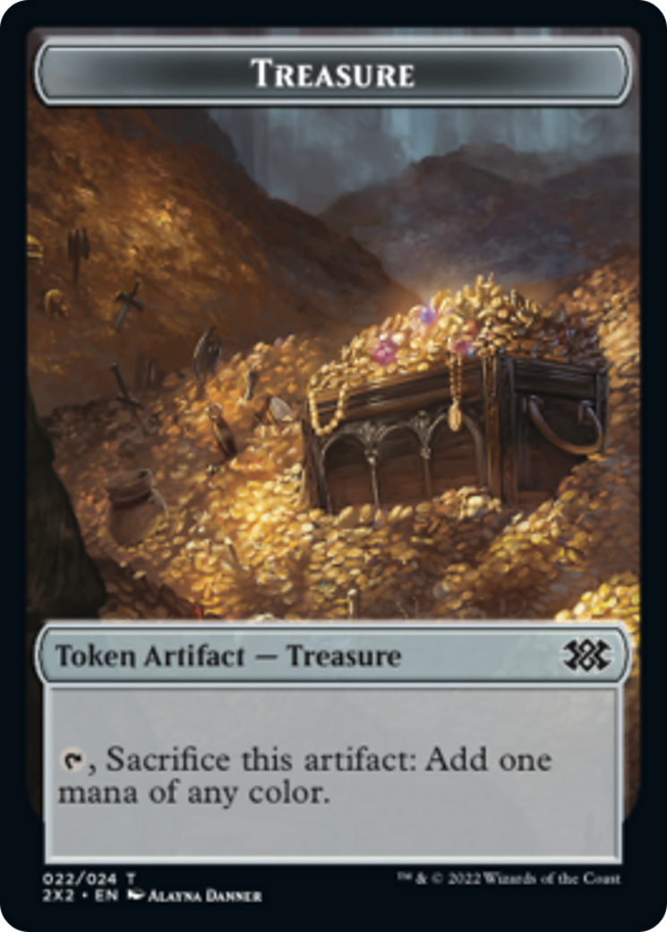 Faerie Rogue // Treasure Double-sided Token [Double Masters 2022 Tokens] | Event Horizon Hobbies CA