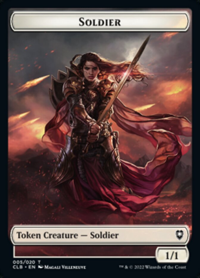 Treasure // Soldier Double-sided Token [Commander Legends: Battle for Baldur's Gate Tokens] | Event Horizon Hobbies CA