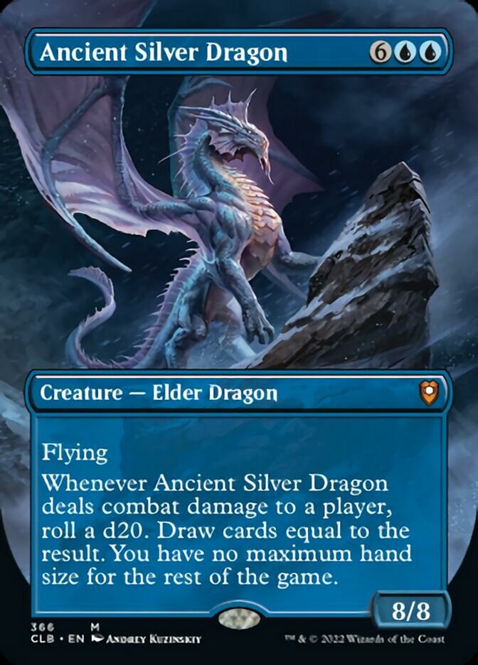 Ancient Silver Dragon (Borderless Alternate Art) [Commander Legends: Battle for Baldur's Gate] | Event Horizon Hobbies CA