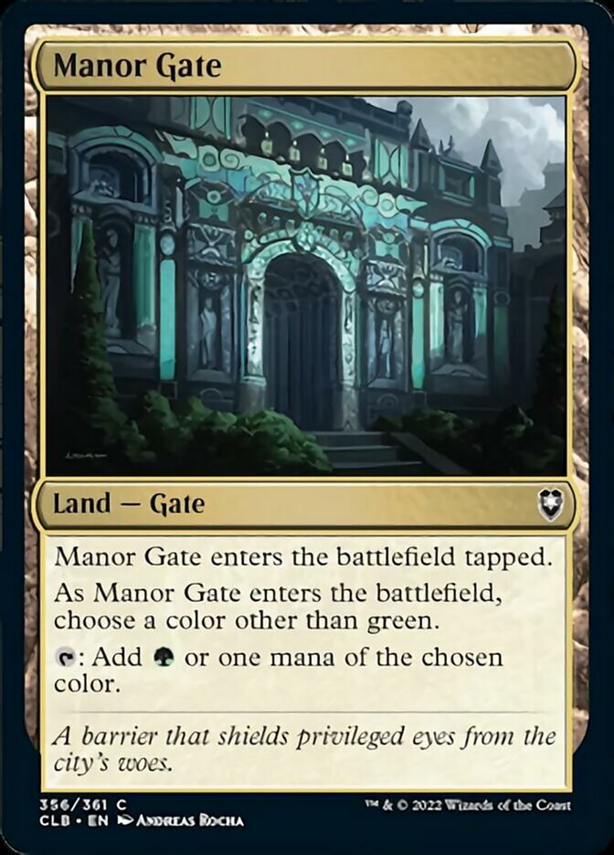 Manor Gate [Commander Legends: Battle for Baldur's Gate] | Event Horizon Hobbies CA