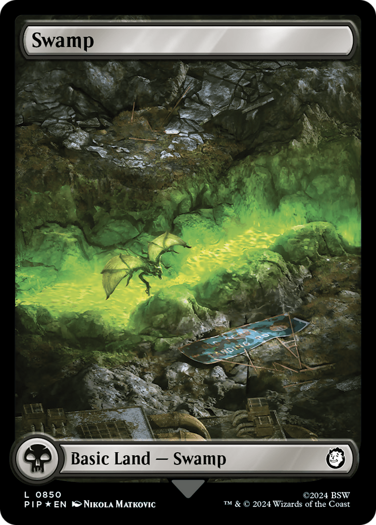 Swamp (0850) (Surge Foil) [Fallout] | Event Horizon Hobbies CA
