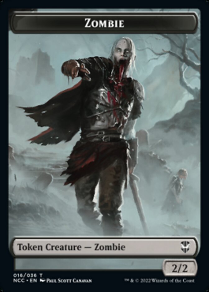 Zombie // Goat Double-sided Token [Streets of New Capenna Commander Tokens] | Event Horizon Hobbies CA