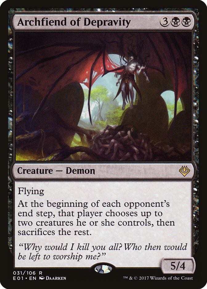 Archfiend of Depravity [Archenemy: Nicol Bolas] | Event Horizon Hobbies CA
