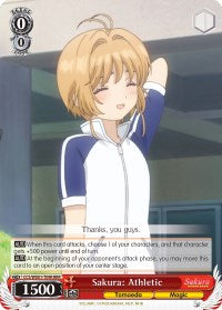 Sakura: Athletic (CCS/WX01-T09R RRR) [Cardcaptor Sakura: Clear Card]