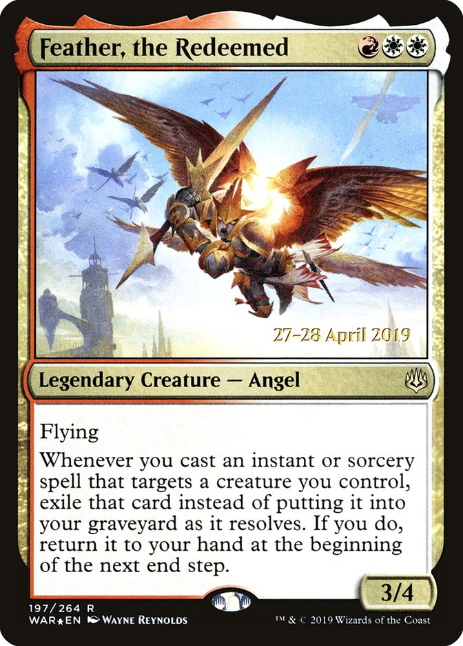 Feather, the Redeemed  [War of the Spark Prerelease Promos] | Event Horizon Hobbies CA