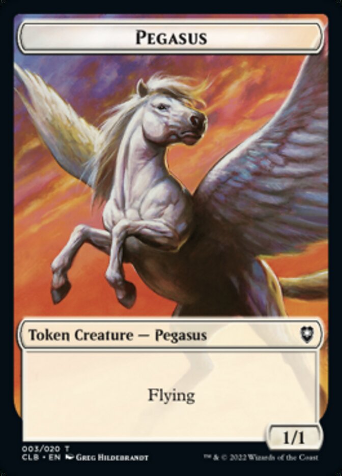 Pegasus Token [Commander Legends: Battle for Baldur's Gate Tokens] | Event Horizon Hobbies CA
