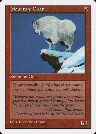 Mountain Goat [Fifth Edition] | Event Horizon Hobbies CA