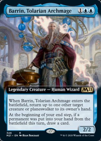 Barrin, Tolarian Archmage (Extended Art) [Core Set 2021] | Event Horizon Hobbies CA