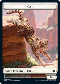 Cat // Construct Double-sided Token [Zendikar Rising Tokens] | Event Horizon Hobbies CA