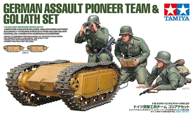 Model Kit - Tamiya - German Assault Pioneer Team & Goliath | Event Horizon Hobbies CA