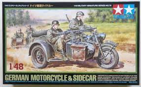 Model Kit - Tamiya - German Motorcycle & Sidecar | Event Horizon Hobbies CA