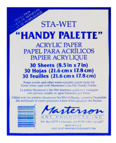Sta-Wet Handy Palette Acrylic Paper | Event Horizon Hobbies CA