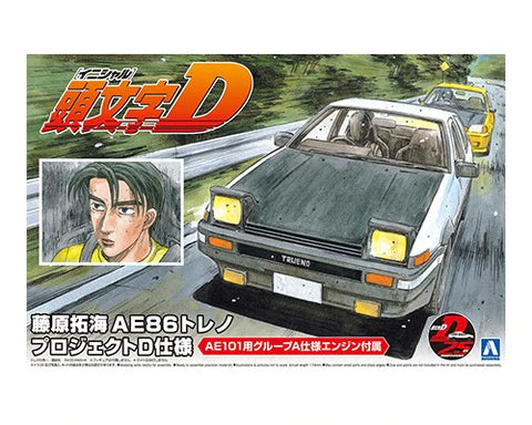 Model Kit - Aoshima - 1/24 Initial D Toyota Fujiwara Takumi AE86