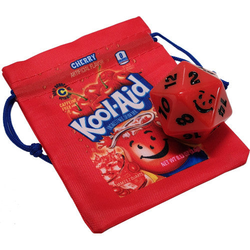 Premium D20 Dice - Kool-Aid (with dice bag)
