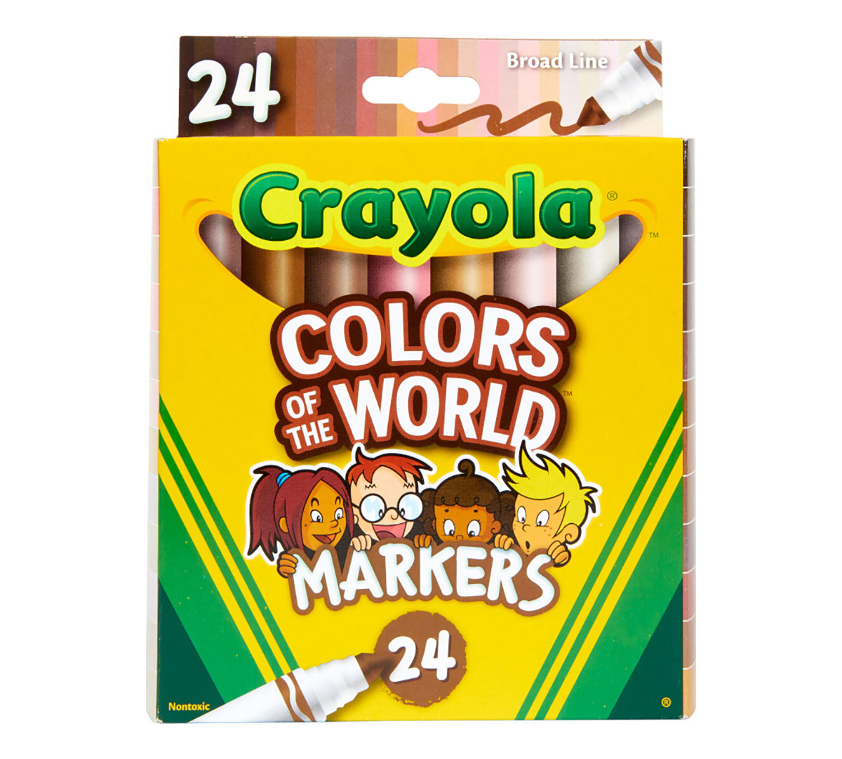 Crayola - Markers, 24 Count - Colours of the World | Event Horizon Hobbies CA