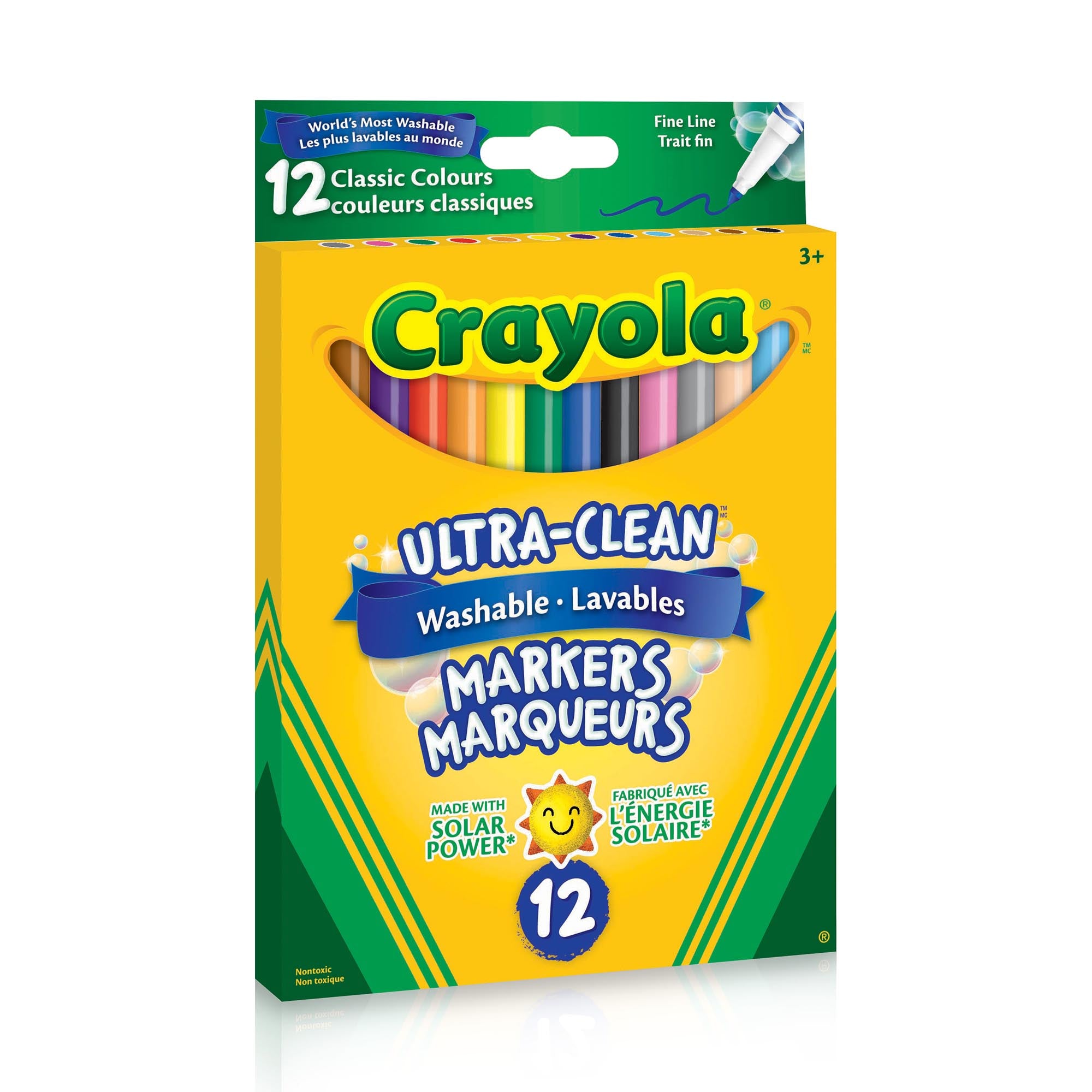 Crayola - Markers, 12 Count - Fine Line | Event Horizon Hobbies CA