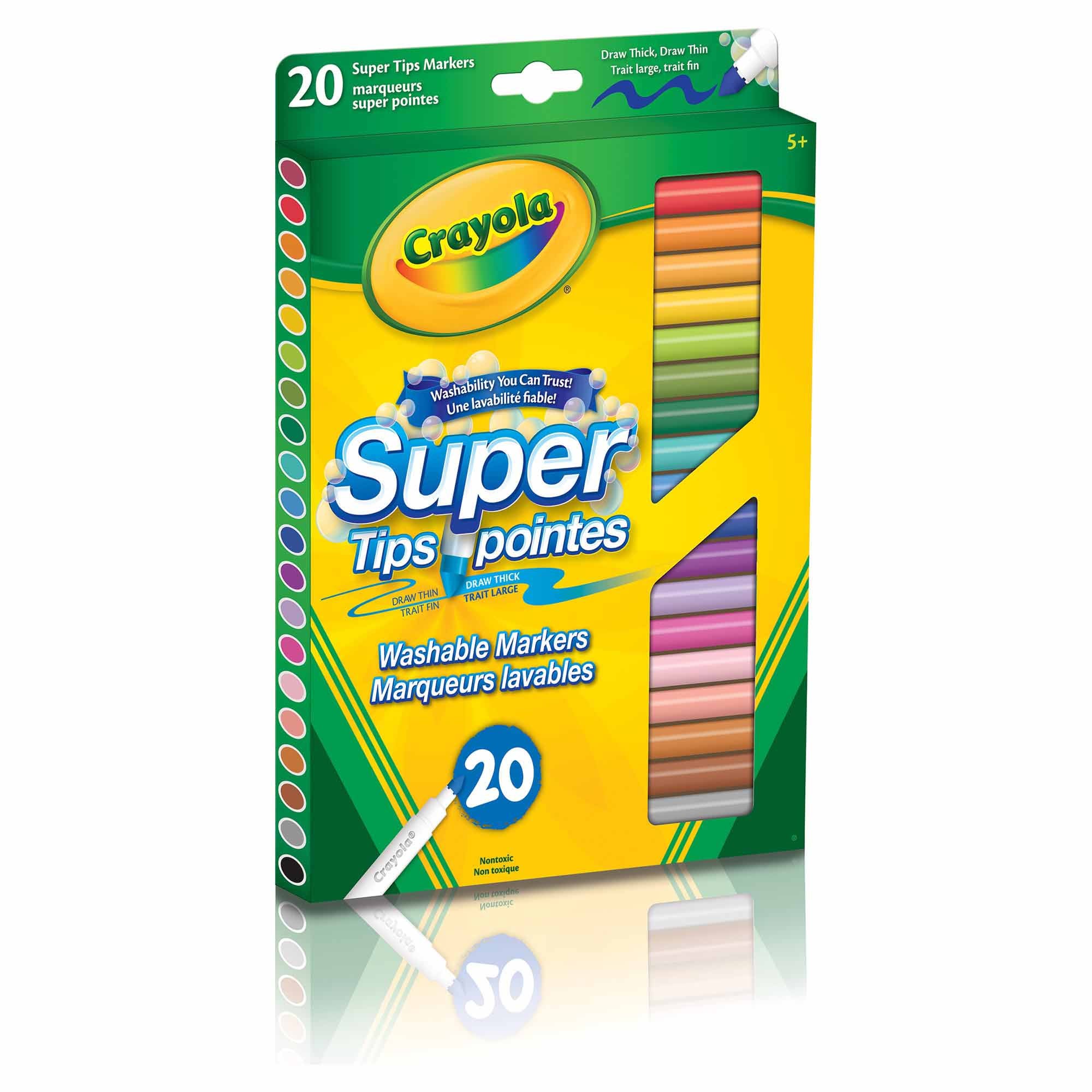 Crayola - Markers, 20 Count - Super Tips | Event Horizon Hobbies CA
