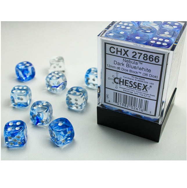Dice - Chessex Dice - 12mm D6 (36pc) - Nebula