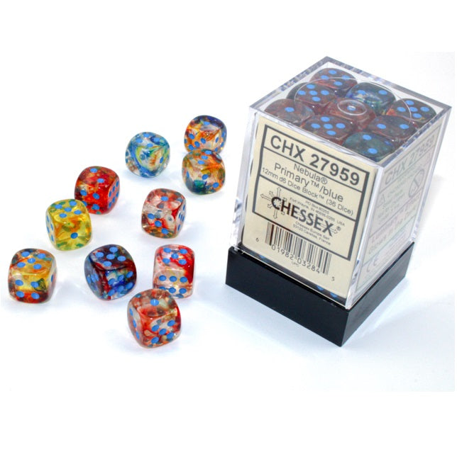 Dice - Chessex Dice - 12mm D6 (36pc) - Nebula
