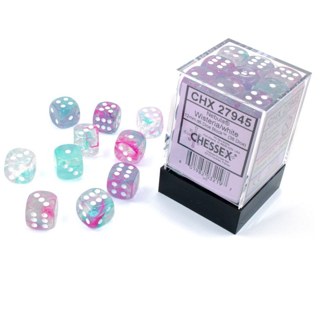 Dice - Chessex Dice - 12mm D6 (36pc) - Nebula
