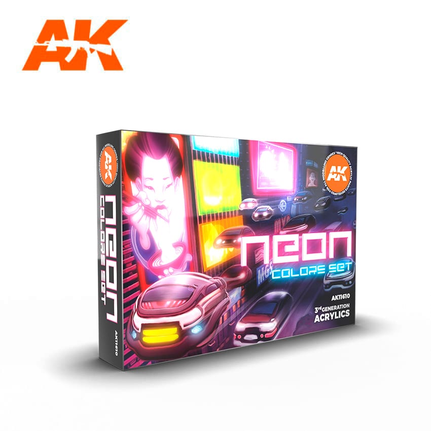 AK Interactive - Paint Set - Neon Colours | Event Horizon Hobbies CA
